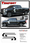 TEMPEST: Toyota Tundra Side Body Vinyl Graphics Door to Bed Upper Accent Decal Stripes Kit for 2015-2021 Models - Details