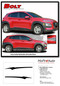 BOLT : Hyundai Kona Vinyl Graphics Upper Body Door Decals Stripes Kit for 2018-2023 Models - Details