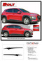 BOLT - Hyundai Kona Vinyl Graphics Upper Body Door Decals Stripes Kit for 2018-2024 Models - Details