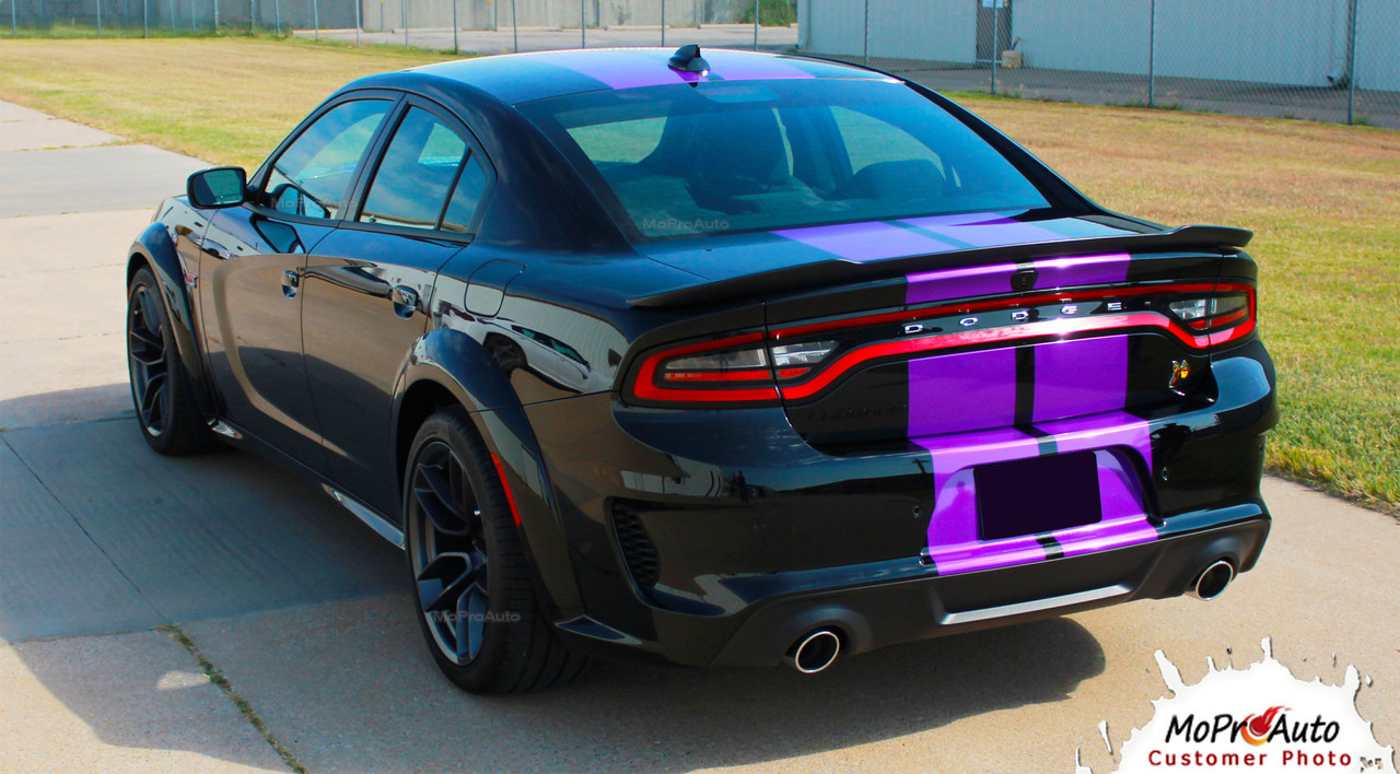 2015, 2016, 2017, 2018, 2019, 2020, 2021, 2022 Widebody RT SCAT PACK SRT 392 HELLCAT Rally Racing Stripes Dodge Charger Vinyl Graphics, Striping and Decals Set