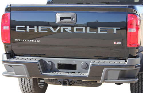 TAILGATE TEXT - 2021, 2022, 2023, 2024 Chevy Colorado Rear Tailgate Letter Decals Text Accent Vinyl Graphic Kit (M-PDS-7367)