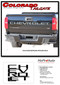 TAILGATE TEXT : 2021 2022 Chevy Colorado Rear Tailgate Letter Decals Text Accent Vinyl Graphic Kit - Details