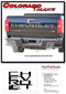 TAILGATE TEXT - 2021, 2022, 2023, 2024 Chevy Colorado Rear Tailgate Letter Decals Text Accent Vinyl Graphic Kit - Details