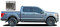 F-150 ROCKER THREE : 2021 2022 2023 Ford F-150 Lower Rocker Panel Stripes Vinyl Graphics Decals Kit (M-PDS-7472)