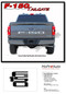 F-150 TAILGATE LETTERS : 2021 2022 2023 2024 Ford F-150 Rear Tailgate Text Decals Letter Stripes Vinyl Graphics - Details