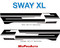 F-150 SWAY - 2021, 2022, 2023, 2024 Ford F-150 Side Body Decals Mid Panel Stripes Vinyl Graphics Kit - Vinyl Sections