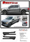 F-150 SWAY : 2021 2022 2023 Ford F-150 Side Body Decals Mid Panel Stripes Vinyl Graphics Kit - Details