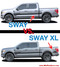 F-150 SWAY XL : 2021 2022 2023 Ford F-150 Side Body Decals Mid Panel Stripes Vinyl Graphics Kit - Differences