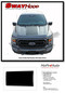 F-150 SWAY HOOD : 2021 2022 2023 Ford F-150 Hood Decal Center Vinyl Graphic with Optional Hood Spike Stripes - Details