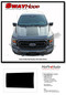 F-150 SWAY HOOD - 2021-2026 Ford F-150 Hood Decal Center Vinyl Graphic with Optional Hood Spike Stripes - Details