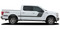 FORCE TWO Solid Color : Ford F-150 Hockey Stripe "Appearance Package Style" Vinyl Graphics Decals Kit for 2021 2022 2023 2022 Models (M-PDS3518)