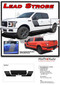 LEAD STROBE : Ford F-150 Stripes Decals Special Edition Lead Foot Appearance Package Hockey Stripe Vinyl Graphics 2015, 2016, 2017, 2018, 2019, 2020 (M-PDS-5223) - Details