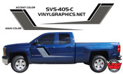 2013-2016 Chevy Silverado Two Color Door Hockey Stripes