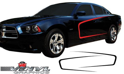 2011-2014 Dodge Charger Side Scallop Graphic