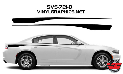 2015 Dodge Charger Solid Rear Quarter Panel Accent Stripes