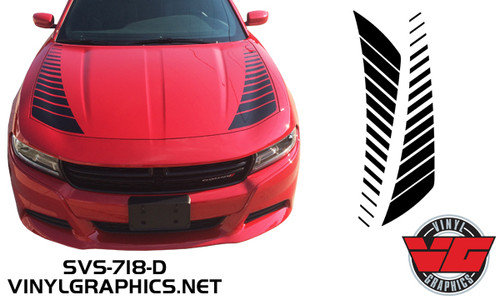 2015 Dodge Charger Strobe Hood Accent Stripes