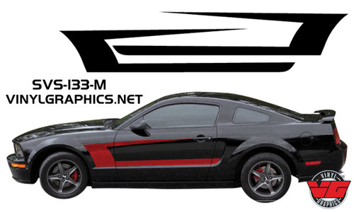 05-09 Mustang Solid Muscle Stripes