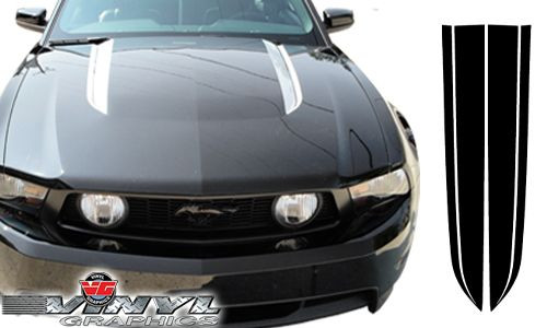 2010 Mustang Solid Hood Spear Stripes w/ Void