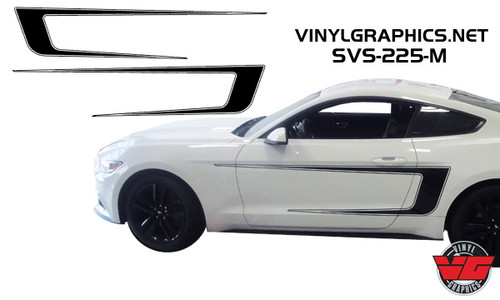 2015 Ford Mustang Pinstripe Reversible Side C-Stripes
