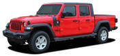 CASCADE : Jeep Gladiator Side Body Mountain Vinyl Graphics Decal Stripe Kit for 2020-2023 Models (M-PDS-7700)