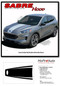 2020 SABRE HOOD : Ford Escape Hood Vinyl Graphics Decals Stripes Kit 2020-2021 Models - Details