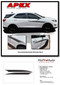 APEX : 2018-2022 Chevy Equinox Side Door Stripes Body Decals Accent Vinyl Graphics Kit - Details