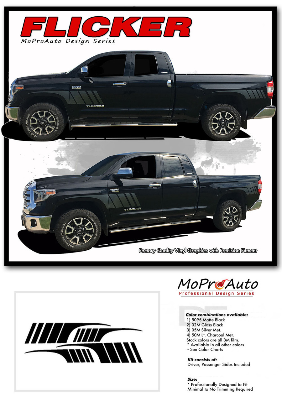 FLICKER TOYOTA TUNDRA Pro Vinyl Graphics Stripes and Decals Kit