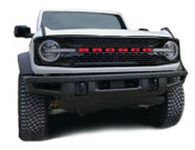 BRONCO (FULL SIZE) GRILL LETTERS : Ford Bronco Front Grill Name Text Decals Stripes Vinyl Graphics for 2021 2022 2023 (M-PDS-8331)