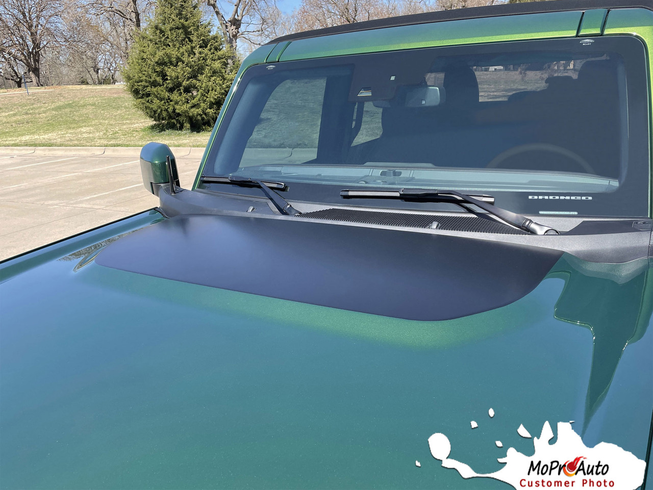 2021 2022 2023 Ford  Bronco HOOD Vinyl Graphics and Decals Kit - MoProAuto Pro Design Series