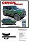 BRONCO CINCH (FULL SIZE) : Ford Bronco Side Body Door to Hood Decals Stripes Vinyl Graphics Kit for 2021 2022 2023 2024 - Details
