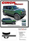 BRONCO CINCH (FULL SIZE) - Ford Bronco Side Body Door to Hood Decals Stripes Vinyl Graphics Kit for 2021, 2022, 2023, 2024, 2025, 2026 - Details