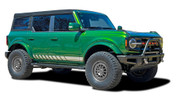 BRONCO ROCKERS (FULL SIZE) : Ford Bronco Side Body Lower Rocker Panel Door Stripes Decals Vinyl Graphics Kit for 2021 2022 (M-PDS-8292)