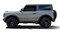 BRONCO WANDERER (FULL SIZE) : Ford Bronco Side Body Door Decals Trees Mountains Stripes Vinyl Graphics Kit for 2021 2022 (M-PDS-8383)