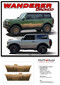 BRONCO WANDERER (FULL SIZE) - Ford Bronco Side Body Door Decals Trees Mountains Stripes Vinyl Graphics Kit for 2021, 2022, 2023, 2024, 2025, 2026 - Details