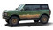 BRONCO WANDERER (FULL SIZE) : Ford Bronco Side Body Door Decals Trees Mountains Stripes Vinyl Graphics Kit for 2021 2022 (EARTHTONES) (M-PDS-8383-2)