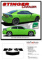 SINISTER SWINGER TAILBAND - Dodge Charger Trunk Stripes Daytona Hemi SRT 392 Decklid Vinyl Graphic Decals Kit 2015-2023 (M-PDS-8714) - Details