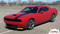 Dodge Challenger CRUSH : Offset Racing Stripes Vinyl Graphic Hood Roof Trunk Decals fits 2015-2023 (M-PDS-8786)