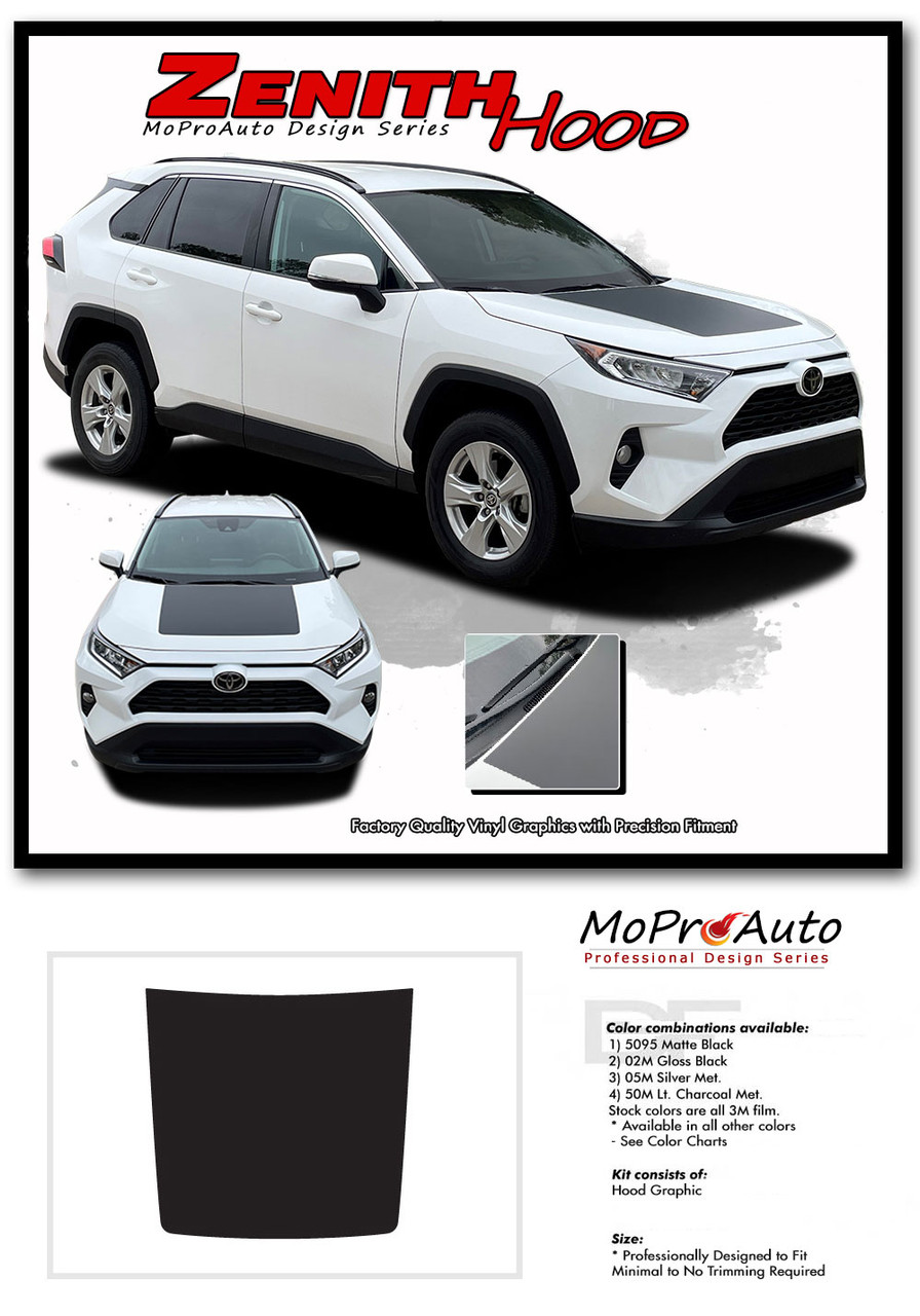 2019 2020 2021 2022 2023 2024 ZENITH HOOD : Toyota RAV4 - MoProAuto Pro Design Series Vinyl Graphics, Stripes and Decals Kit