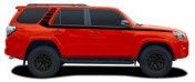 FORTY STROBE : Toyota 4Runner Body Stripes TRD Sport Pro Upper Body Hockey Side Vinyl Graphic Decal Kit fits 2010-2023 (M-PDS-8959)