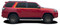 FORTY : Toyota 4Runner Body Stripes TRD Sport Pro Upper Body Hockey Side Vinyl Graphic Decal Kit fits 2010-2023 (M-PDS-8960)