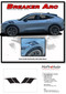 BREAKER ARC - Ford Mustang Mach-E Hood Hash Marks Decal Double Bar Racing Stripes Mach E Style Rally Vinyl Graphics Kit fits 2021, 2022, 2023, 2024, 2025, 2026 - Details