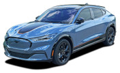MACH SONIC DIGITAL - Ford Mustang Mach-E Hood Stripes Mach E Style Trunk and Side Rocker Rally Decals Vinyl Graphics Kit fits 2021, 2022, 2023, 2024, 2025, 2026 (M-PDS-9010)