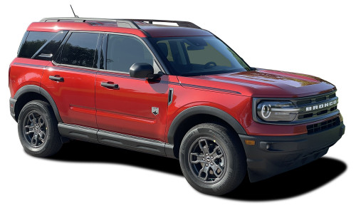 TRADITIONS - Ford Bronco Sport Side Body Door Stripes Vinyl Graphics Decals Kit for 2021-2026 (M-PDS-9138)