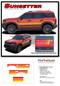 SUNSETTER : Ford Bronco Sport Side Body Door Vinyl Graphics with Hood Stripes Decals Kit for 2021 2022 2023 2024 - Details