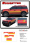 SUNSETTER - Ford Bronco Sport Side Body Door Vinyl Graphics with Hood Stripes Decals Kit for 2021, 2022, 2023, 2024, 2025, 2026 - Details