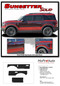 SUNSETTER SOLID - Ford Bronco Sport Side Body Door Vinyl Graphics with Hood Stripes Decals Kit for 2021, 2022, 2023, 2024, 2025, 2026 - Details