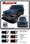 ELEVATE : Jeep Wrangler or Gladiator Hood Vinyl Graphics Decal Stripe Kit for 2020-2024 Models  - Details