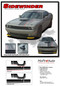 Dodge Challenger SIDEWINDER - Offset Racing Stripes for Shaker Style Hood Vinyl Graphic Roof Trunk Decals fits 2015-2023 - Details