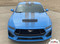  PREMIUM GT RALLY - FADED : 2024 2025 Ford Mustang GT Racing Stripes Rally Hood Decals Vinyl Graphics Kit - Customer Photo