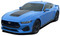 VAST HOOD : 2024 Ford Mustang GT and Ecoboost Hood Decals Blackout Stripe Vinyl Graphics Kit (M-PDS-9316)